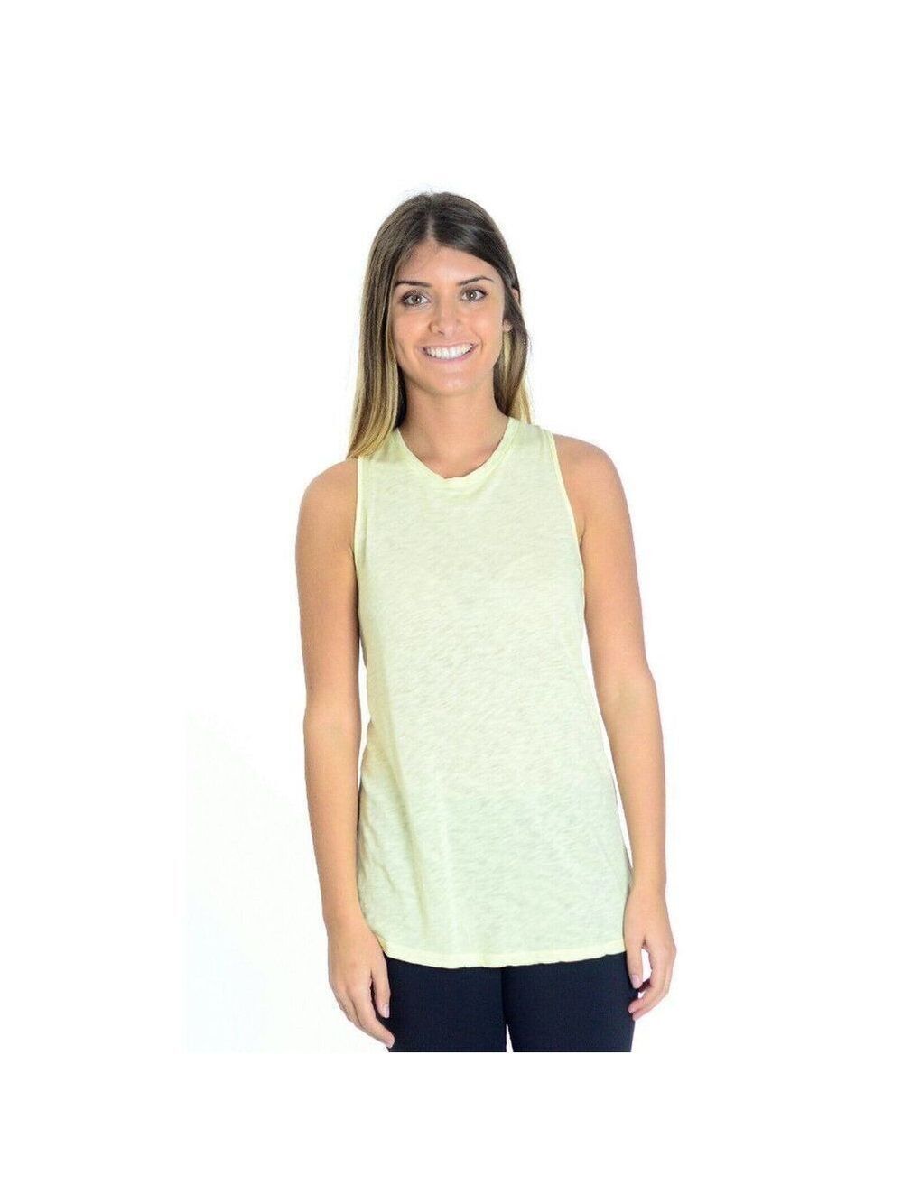 Stateside Slub Knot Back Jersey Knit Tank Top L